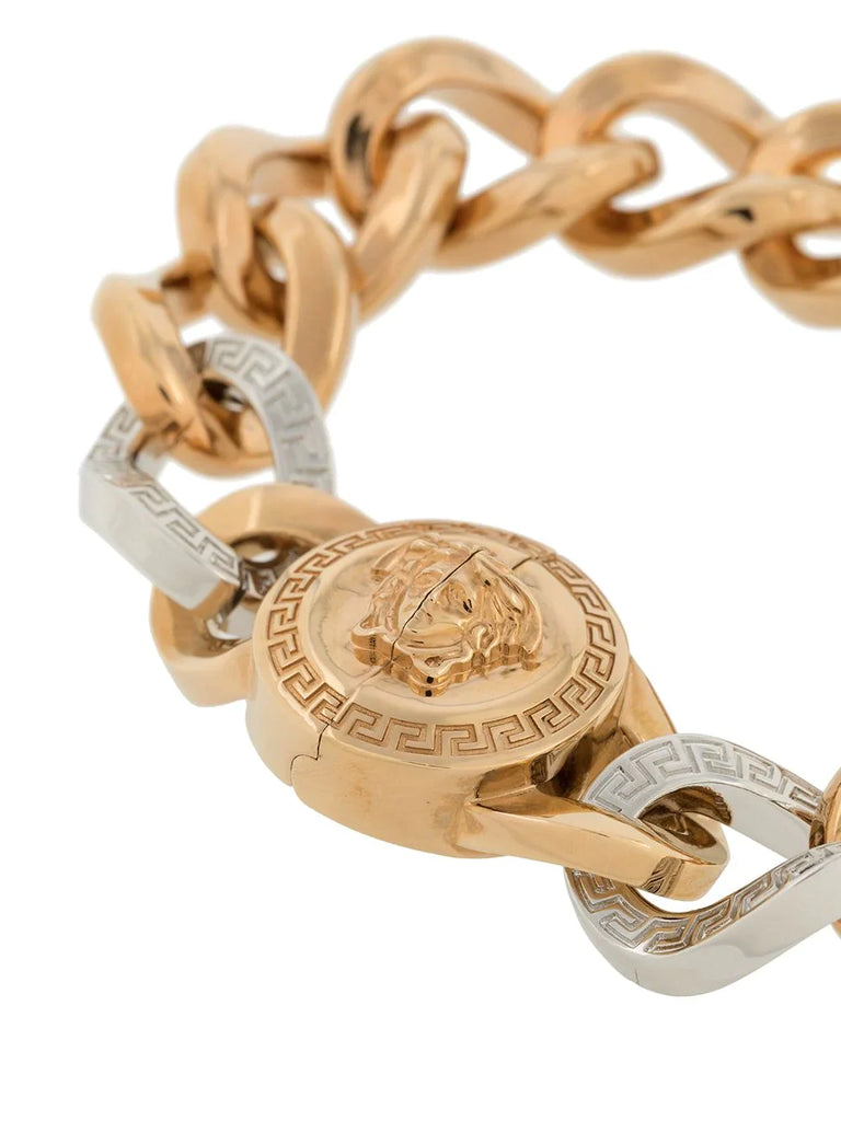 chain-link Medusa detail bracelet