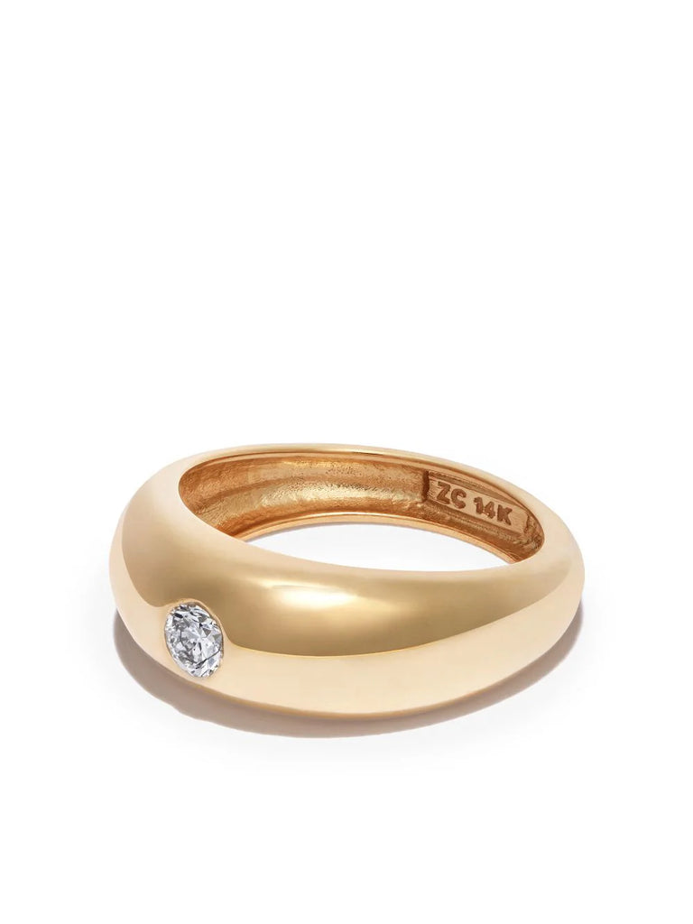 14kt yellow gold diamond ring