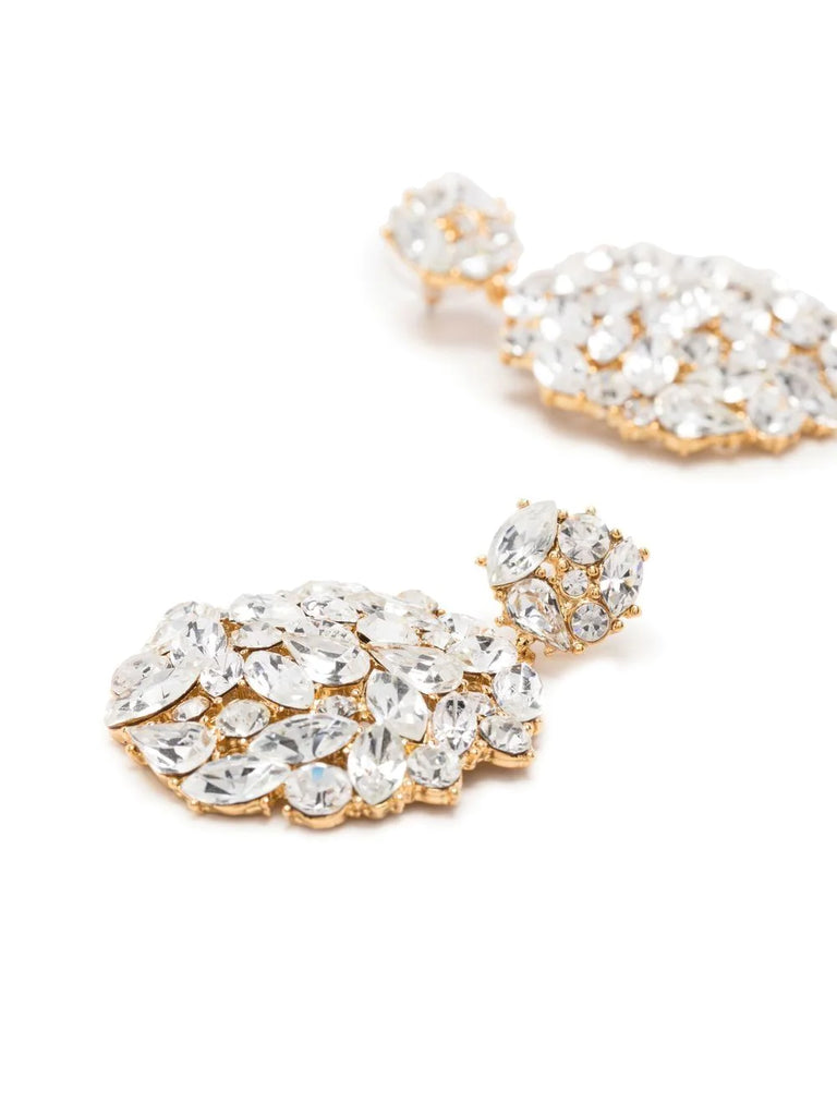 crystal-embellished drop earrings