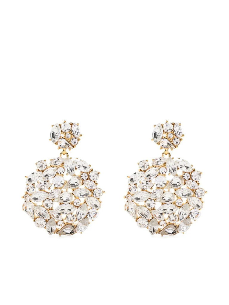 crystal-embellished drop earrings