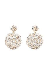 Load image into Gallery viewer, crystal-embellished drop earrings