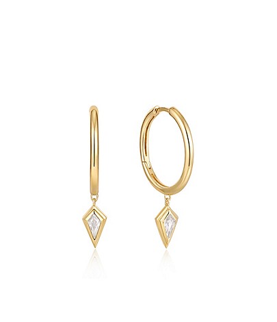 ANIA HAIE Sparkle Drop Pendant Hoop Earrings