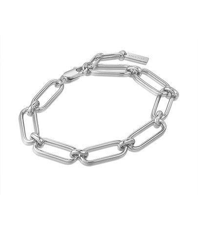 ANIA HAIE Silver Cable Connect Chunky Chain Bracelet