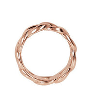 Load image into Gallery viewer, Bronzallure 18Kt Rose Gold Plated Link Ring In Golden Rose