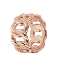 Load image into Gallery viewer, Bronzallure 18Kt Rose Gold Plated Link Ring In Golden Rose